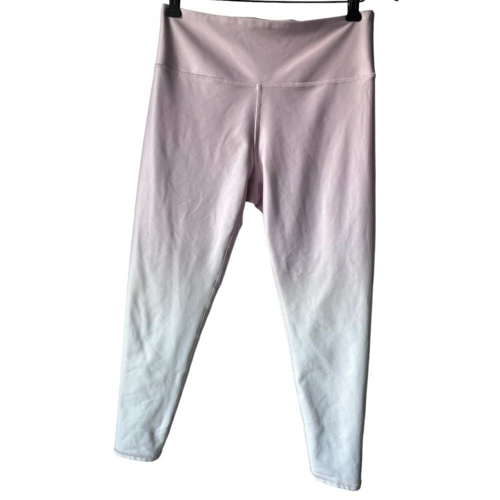 Ellie activewear women's subscription leggings yoga workout light pink white L.